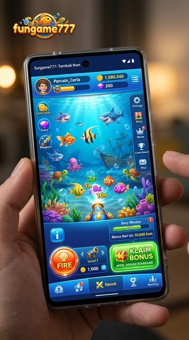 Screenshot antarmuka pengguna aplikasifungame777 yang menunjukkan kemudahan navigasi.